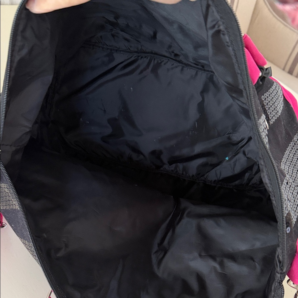 Victoria's Secret Black and Pink Sequin Tote - Picture 6 of 11